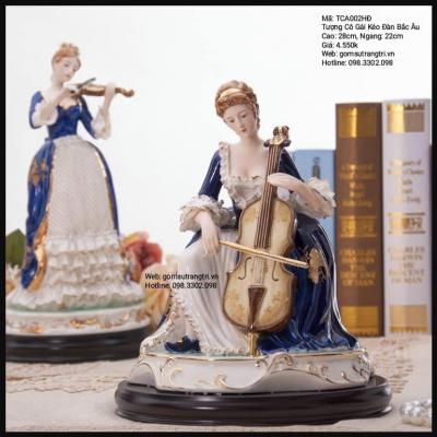 TƯỢNG CÔ GÁI KÉO ĐÀN BẮC ÂU